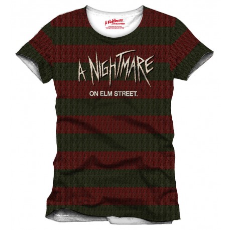 T-shirt a righe Elm Street