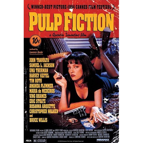 Affiche de Pulp Fiction de couverture