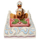 Figura decorativa Donald & Pluto en trineo