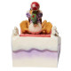 Figura decorativa Donald & Pluto en trineo