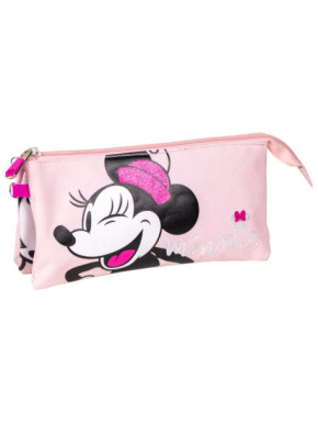 ESTUCHE PORTATODO 3 COMPARTIMENTOS MINNIE