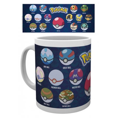 Taza Pokemon Tipos Pokeball