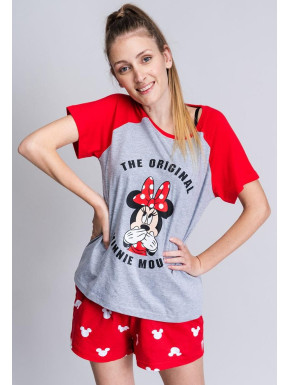 PIJAMA CORTO SINGLE JERSEY PUNTO MINNIE