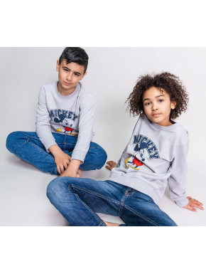 Sweat Mickey gris 4 à 12 ans