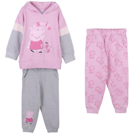 CHANDAL COTTON BRUSHED 3 PIEZAS PEPPA PIG