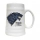 Boccale di birra Stark Ceramica Bianca Game of Thrones