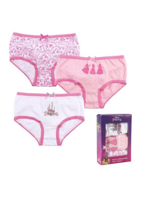 Lot de 3 culottes de princesse Disney pour enfants