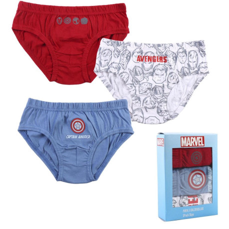 PACK CALZONCILLOS SINGLE JERSEY 3 PIEZAS AVENGERS