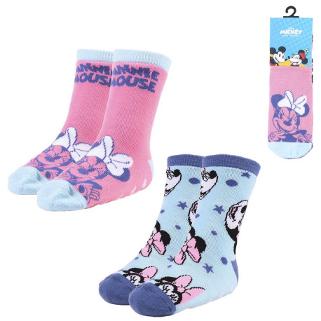 CALCETIN ANTIDESLIZANTE 2 PIEZAS MINNIE