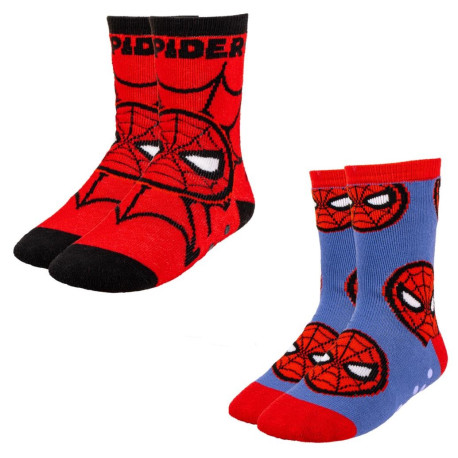 CALCETIN ANTIDESLIZANTE 2 PIEZAS SPIDERMAN