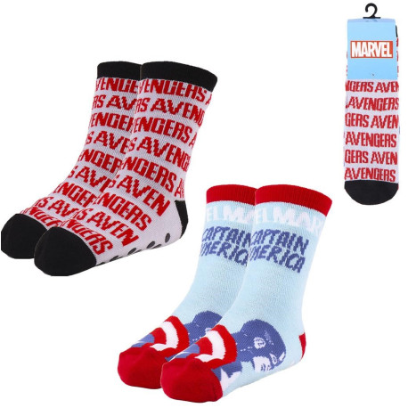 Avengers Marvel Chaussettes antidérapantes 2 pièces