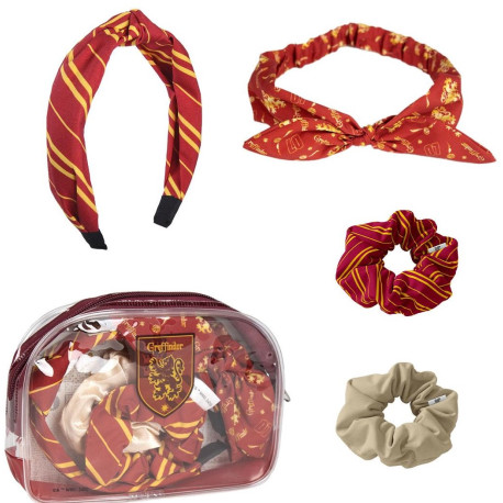SET DE BELLEZA ACCESORIOS 4 PIEZAS HARRY POTTER GRYFFINDOR