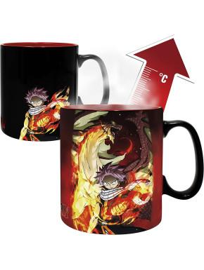 Taza térmica grande Natsu y Lucy Fairy Tail 460 ml