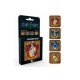 Set di 4 sottobicchieri di Hogwarts Creste