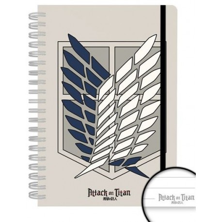 Cuaderno espiral A5 Attack on Titan