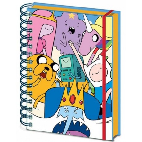 Cuaderno espiral A5 Personajes Hora de Aventuras