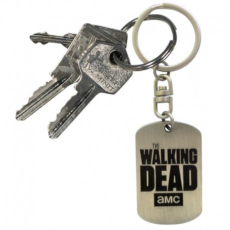 Keychain de Walking Dead en métal de feuille