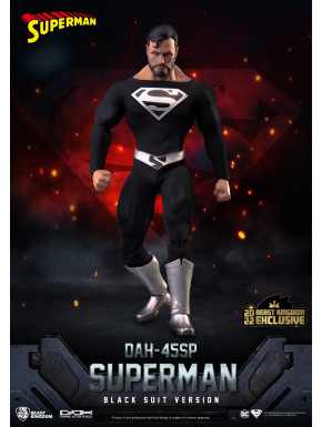 Figura Dynamic8H DC Superman Traje Negro Especial