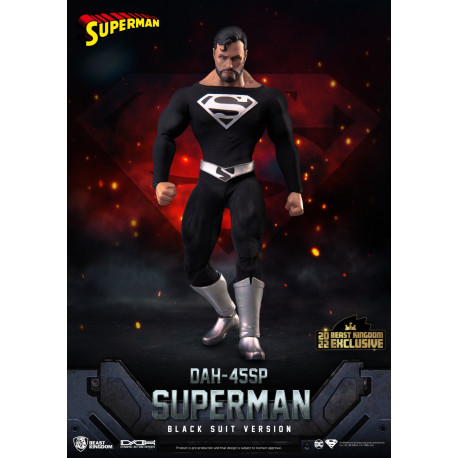 Figura Dynamic8H DC Superman Traje Negro Especial