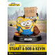 Figura Master Craft Minions Stuart Bob Y Kevin