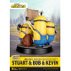 Figura Master Craft Minions Stuart Bob Y Kevin