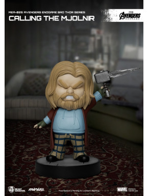 Figura MiniEgg Vengadores Endgame Bro Thor Mjolnir