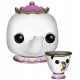 Funko Pop Mrs. Potts and chipBella and Beast