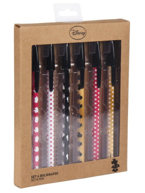 Set de 6 Bolígrafos Minnie Mouse Disney