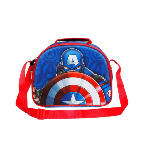 Bolsa portameriendas Capitán América Multicolor
