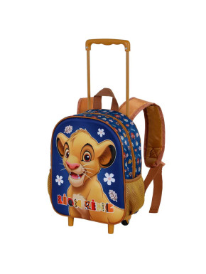 Mochila con ruedas infantil El Rey León Azul
