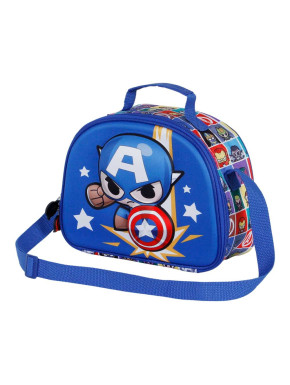 Bolsa portameriendas Capitán América Azul