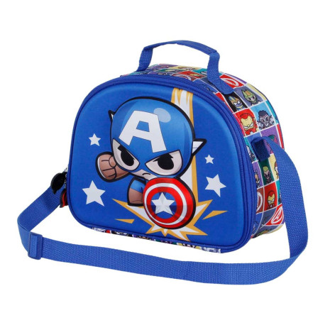 Sac à lunch Captain America 3D 