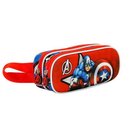 Estuche portatodo Capitán América Rojo