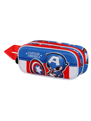 Estuche portatodo Capitán América Azul