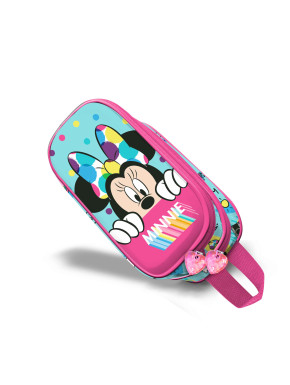 Estuche portatodo Minnie Mouse Azul