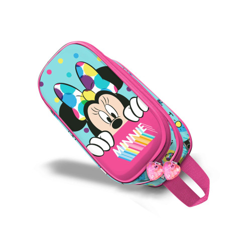 Estuche portatodo Minnie Mouse Azul