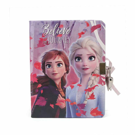 Cuaderno A5 Frozen 2 Fucsia
