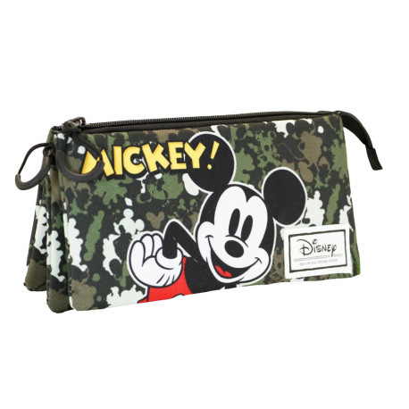 Estuche portatodo Mickey Mouse Verde Militar