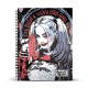Cuaderno A4 cuadriculado Harley Quinn Multicolor