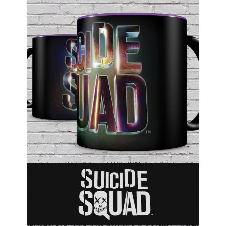 Taza Negra Logo Suicide Squad