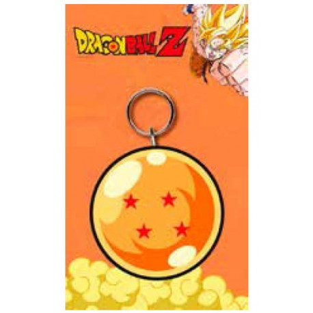 Porte-clés en caoutchouc Dragon Ball 4 étoiles