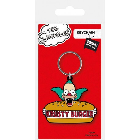Sleutelhanger rubber Krusty Burger Simpsons