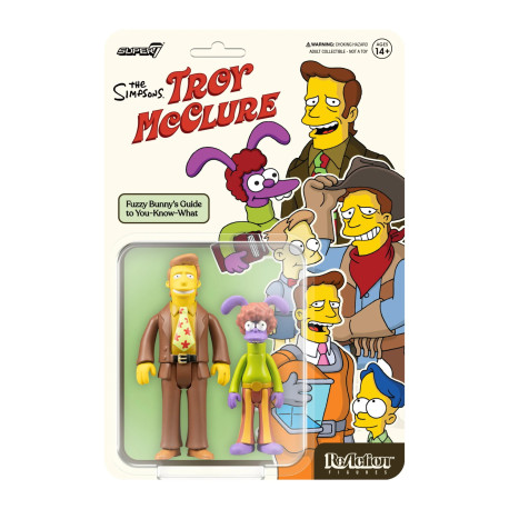 Set 2 Figuras Simpsons Troy Mcclure Y Fuzzy Bunny