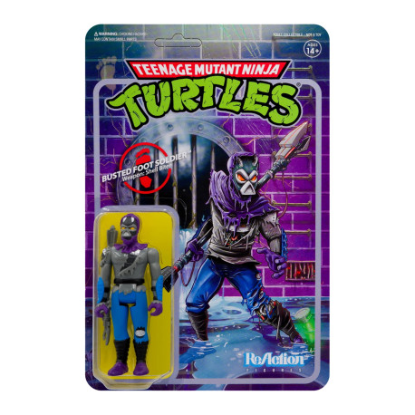 Figurine de réaction du soldat à pied blessé des Tortues Ninja