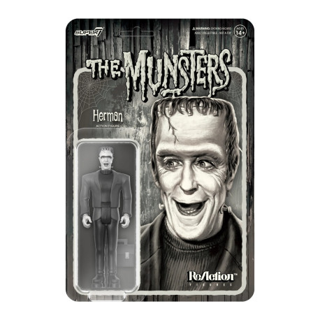 Figura Reaction Munsters Herman Escala De Grises