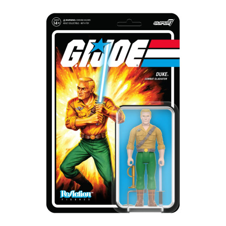 Figura Reaction Gi Joe Duke Combat Gladiator