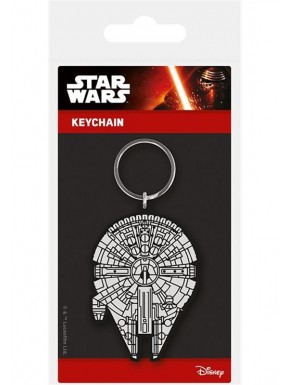 Keychain rubber Millennium Falcon