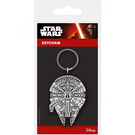 Keychain rubber Millennium Falcon