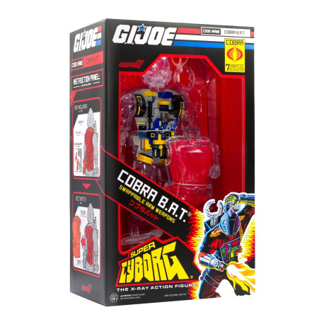 Figura Cyborg Gi Joe Cobra Bat Clear