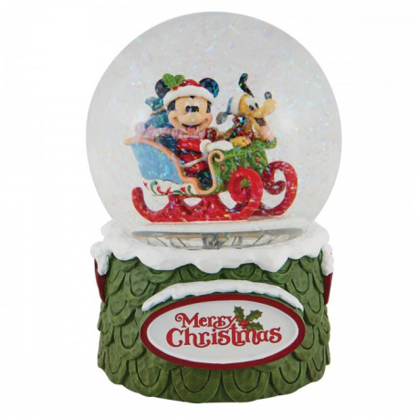 Bola De Nieve Traditions Mickey Y Pluto Navidad